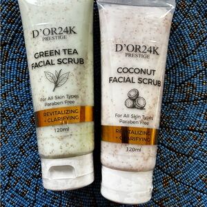 Green Tea & Coconut Facial Scrub Set